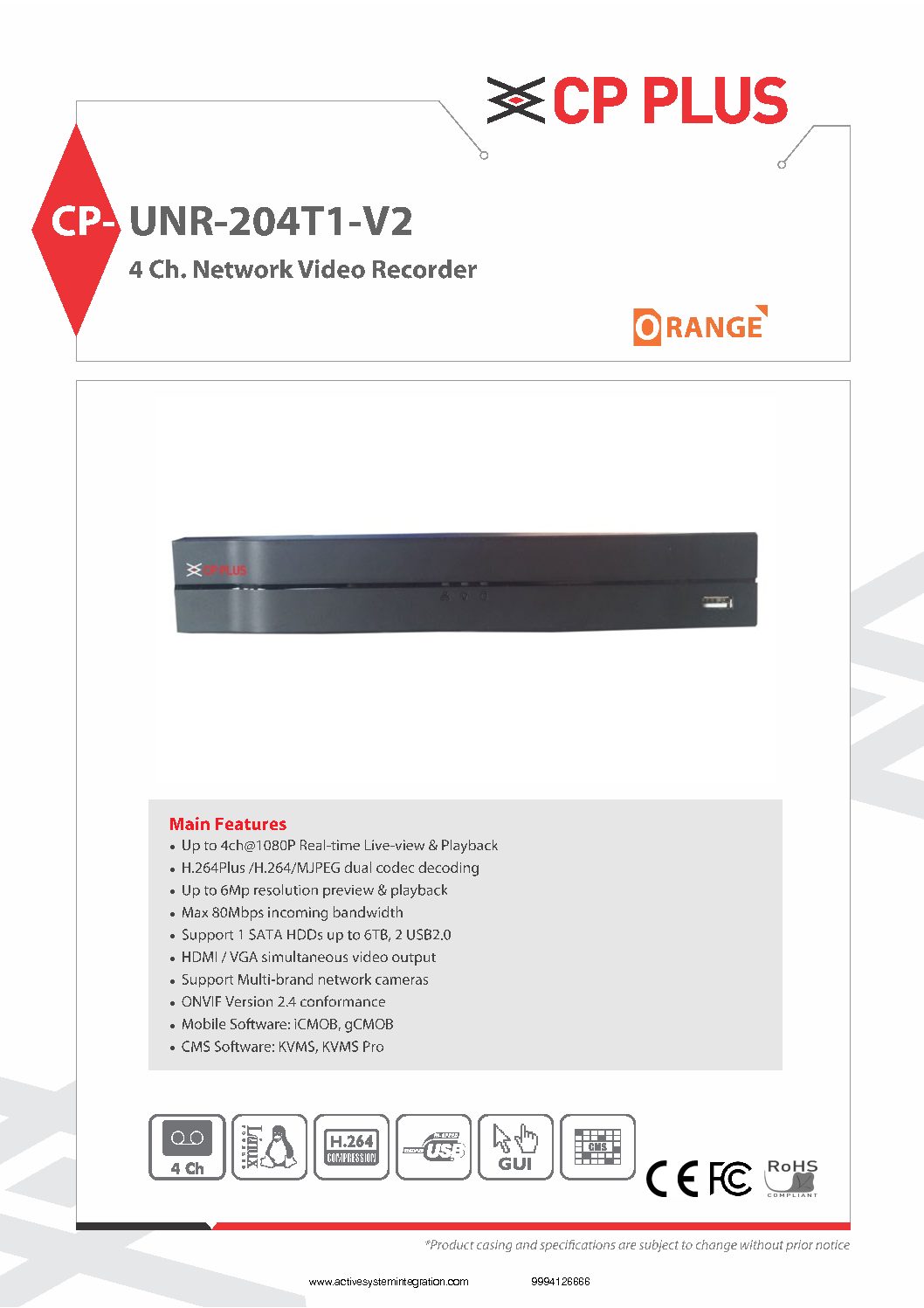 CP-UNR-204T1-V2 datasheet asi chennai