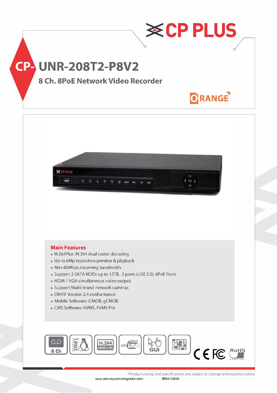 CP-UNR-208T2-P8V2 datasheet asi chennai