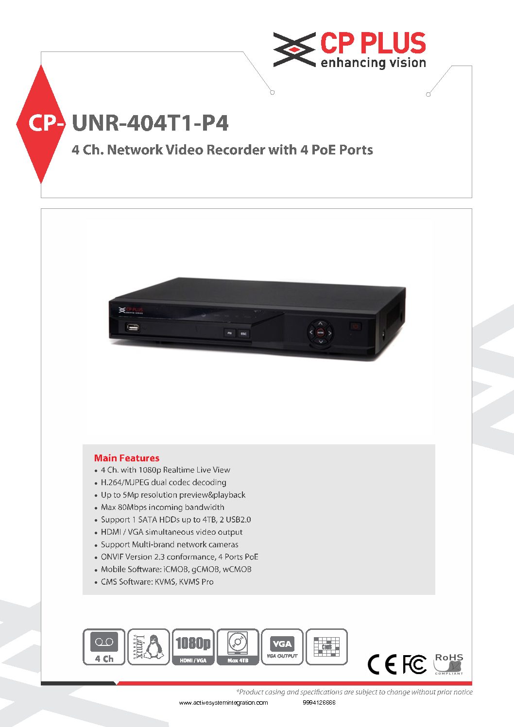 CP-UNR-404T1-P4 datasheet asi chennai