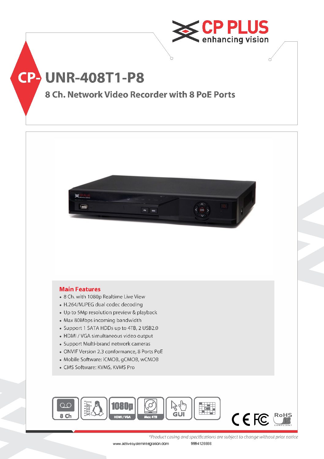 CP-UNR-408T1-P8 datasheet asichennai