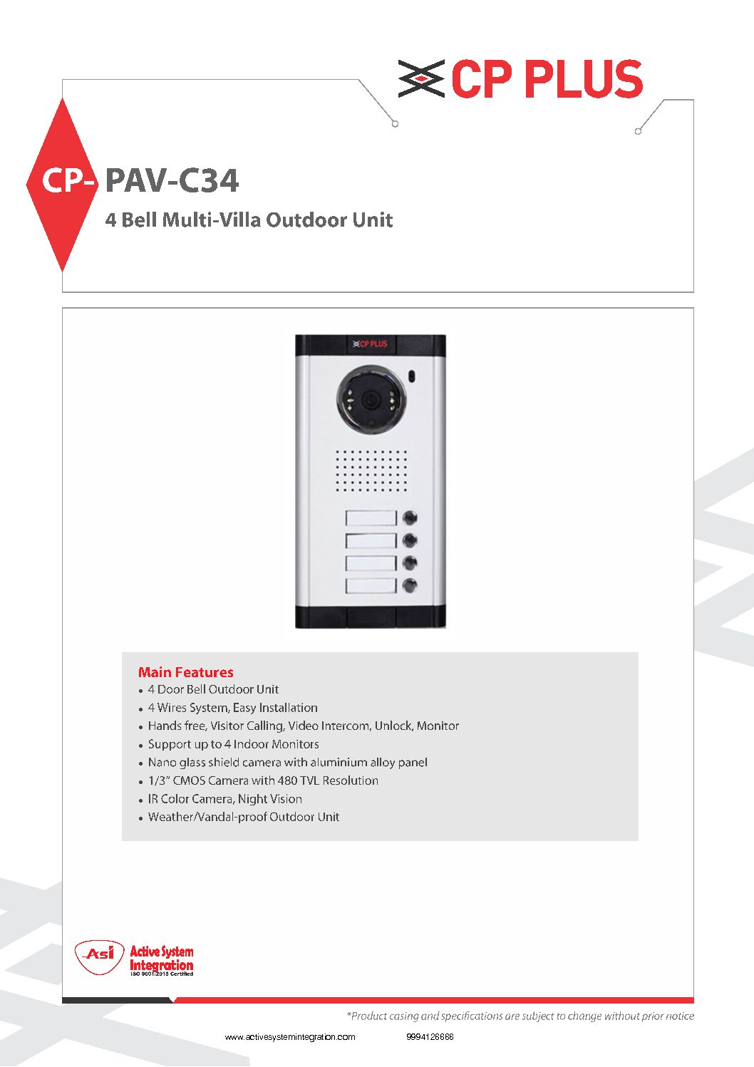 CP-PAV-C34 datasheet asi chennai