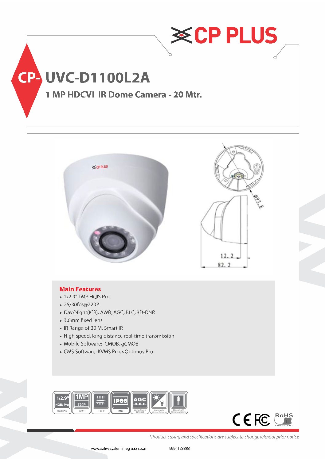 CP-UVC-D1100L2A datasheet asi chennai