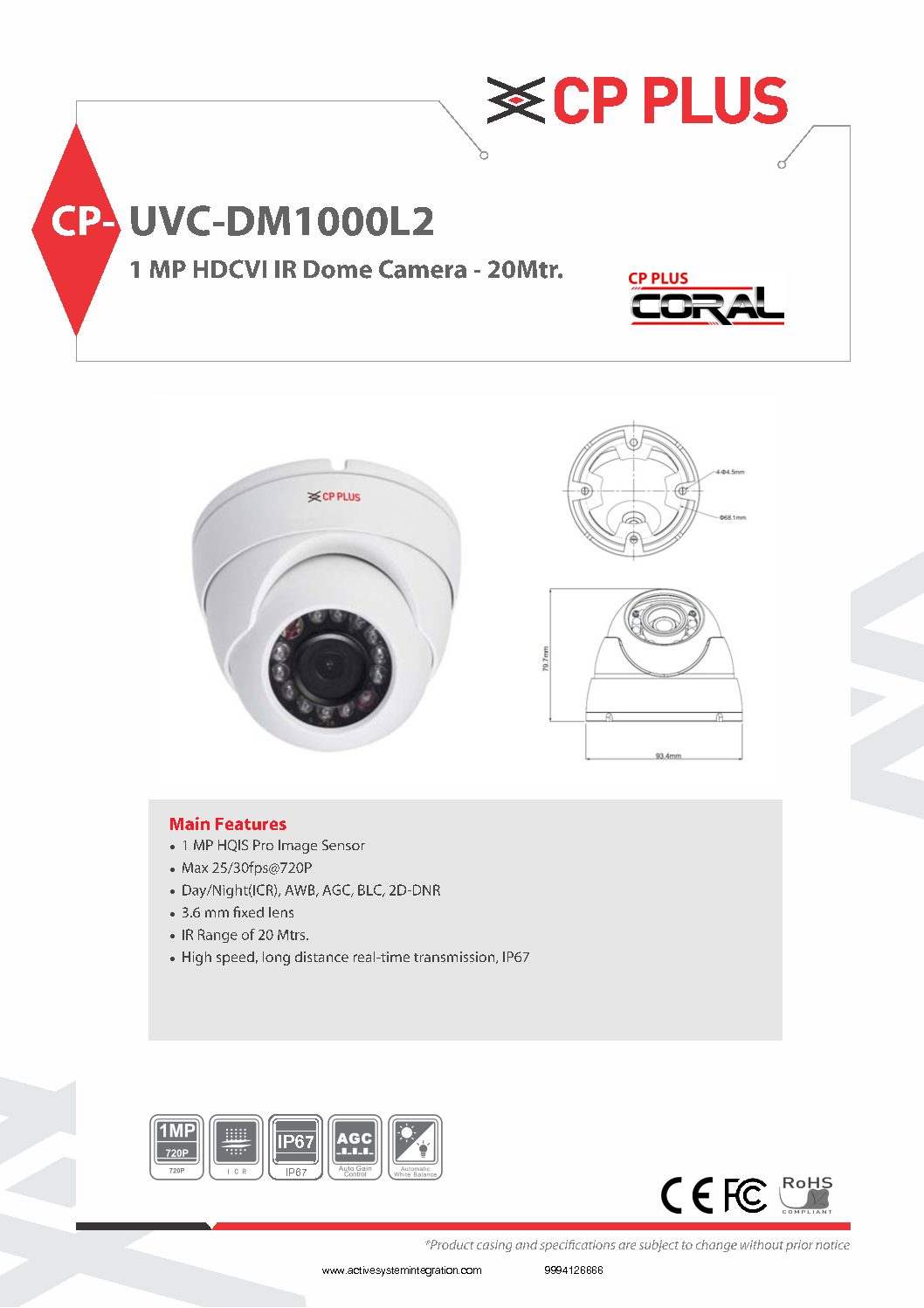 CP-UVC-DM1000L2 datasheet asi chennai