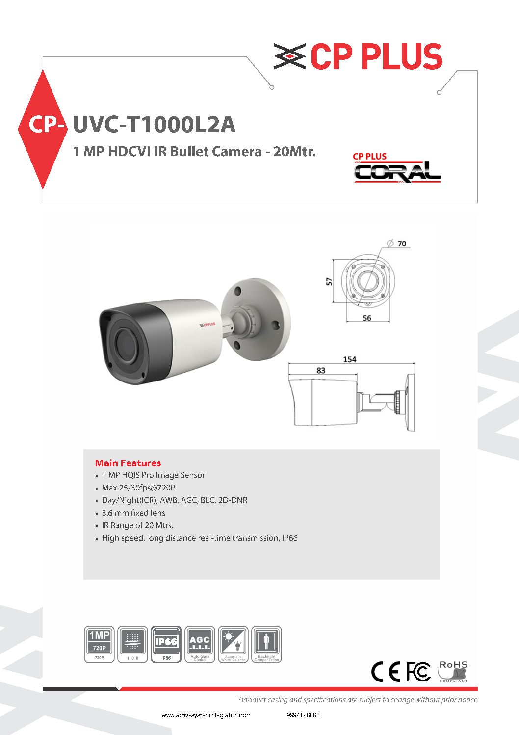 CP-UVC-T1000L2A datasheet asi chennai