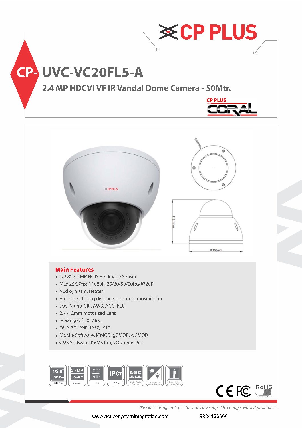 CP-UVC-VC20FL5-A datasheet asi chennai