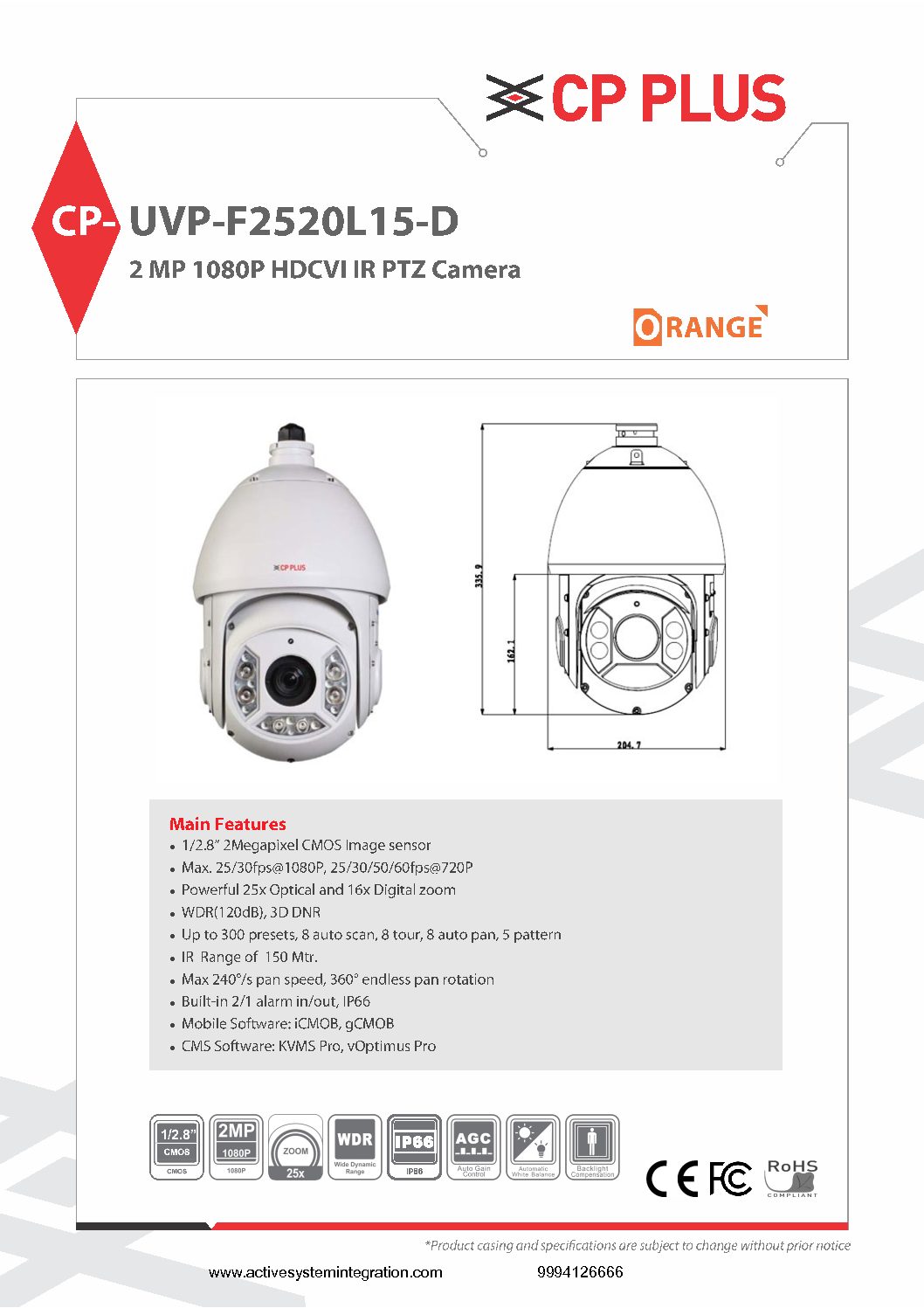 CP-UVP-F2520L15-D datasheet asi chennai