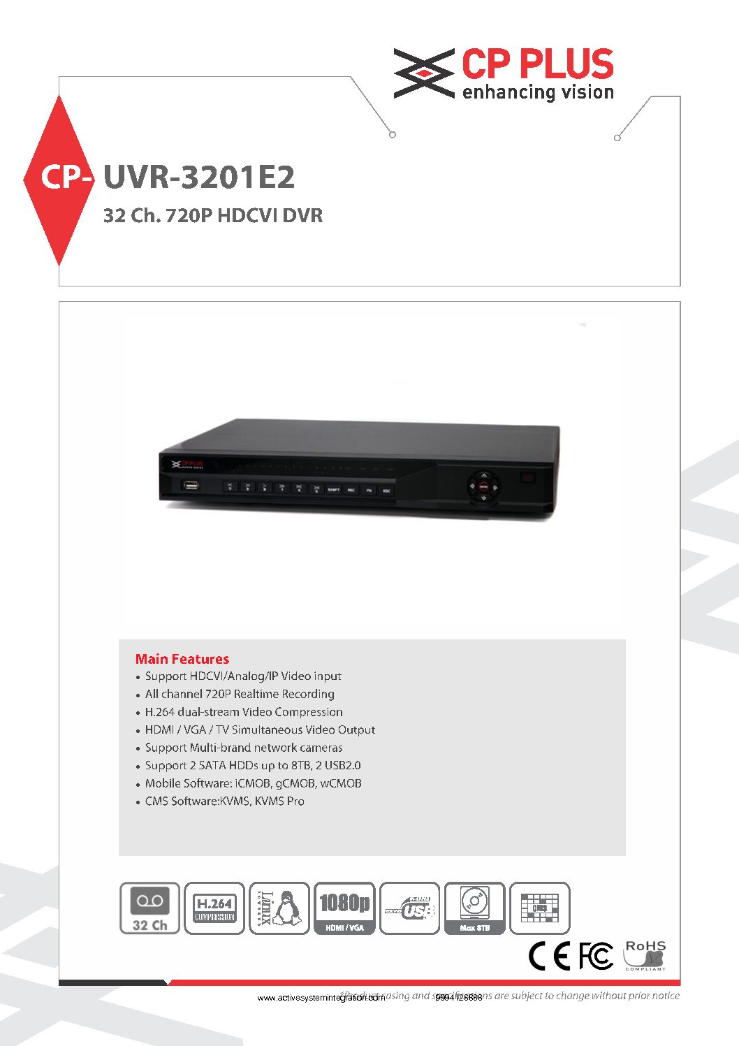 CP-UVR-3201E2 datasheet asi chennai