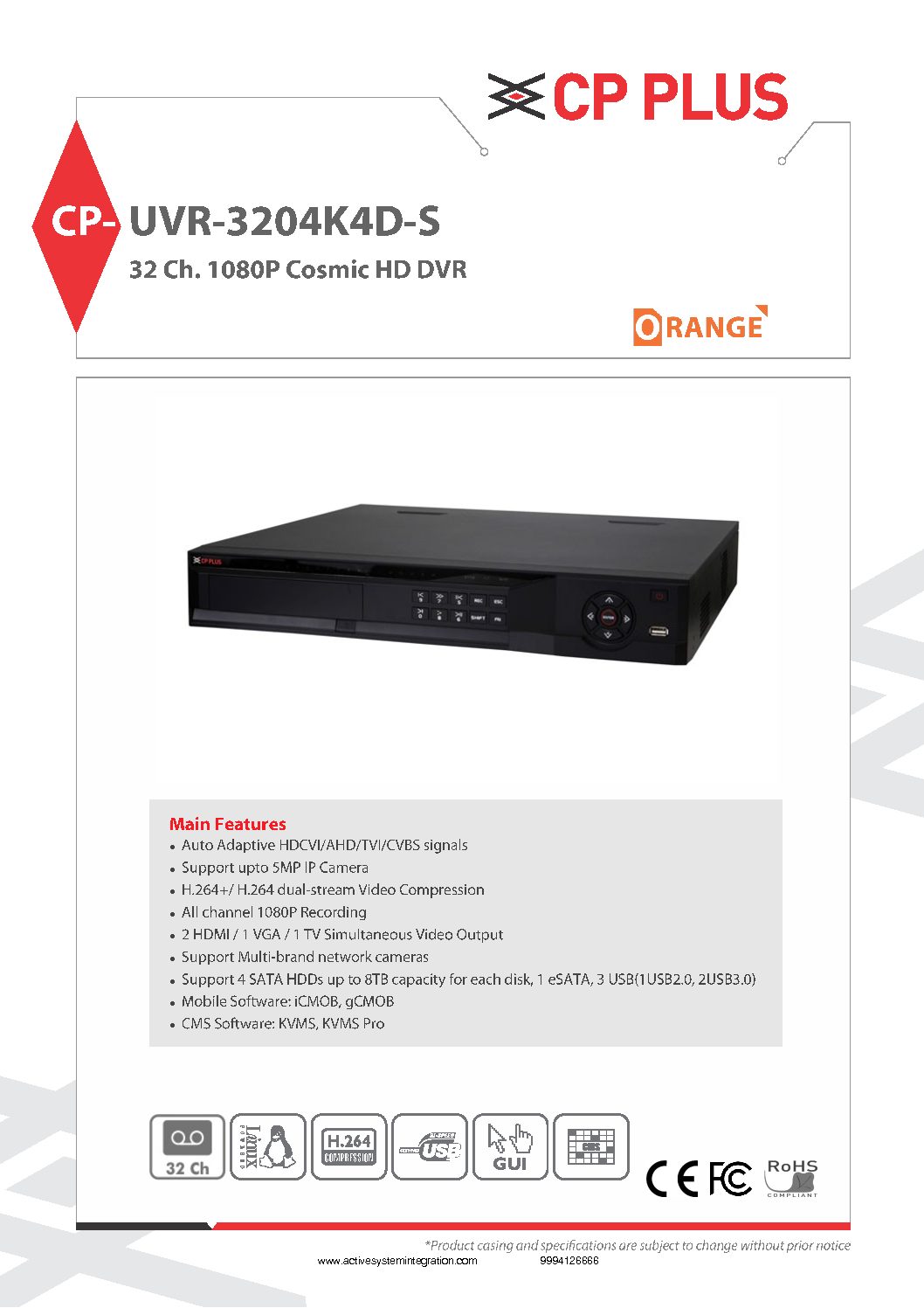 CP-UVR-3204K4D-S datasheet asi chennai