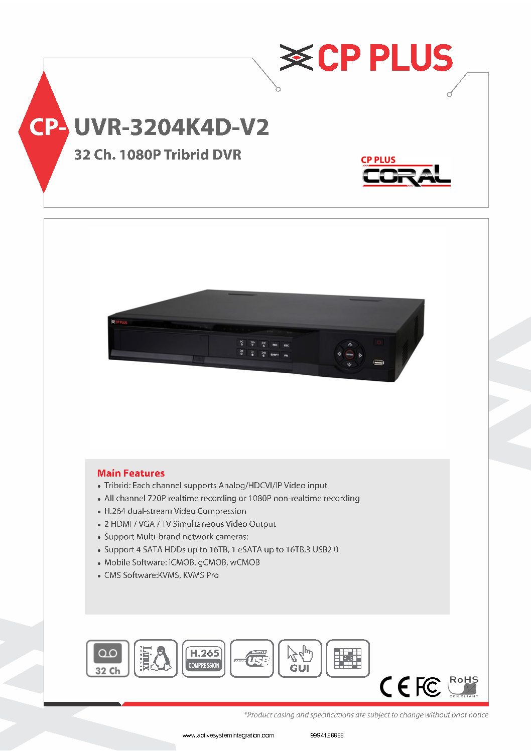 CP-UVR-3204K4D-V2 datasheet asi chennai